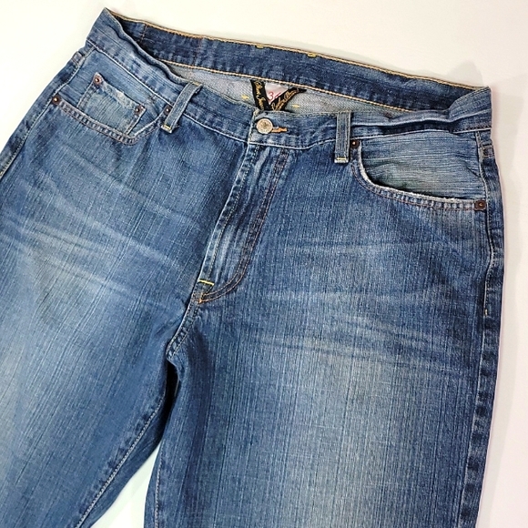 LUCKY ☘ BRAND ♡ Men's Denim Short Inseam Classic Fit Short Length Blue Jeans 36 - Picture 10 of 17